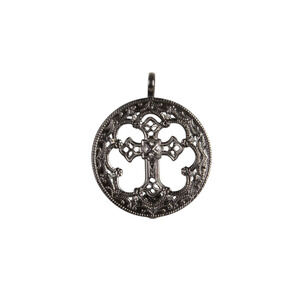 VIRGINS SAINTS & ANGELS VSA Basilica Hope Medallion in Gunmetal
